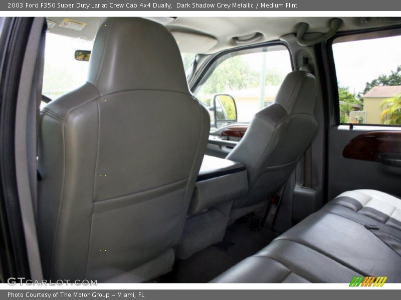 Dark Shadow Grey Metallic / Medium Flint 2003 Ford F350 Super Duty Lariat Crew Cab 4x4 Dually