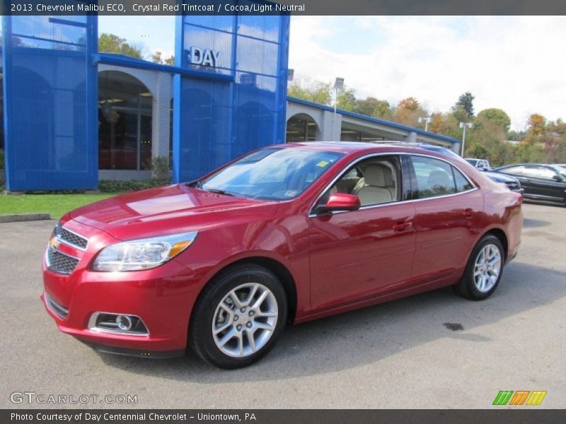 Crystal Red Tintcoat / Cocoa/Light Neutral 2013 Chevrolet Malibu ECO