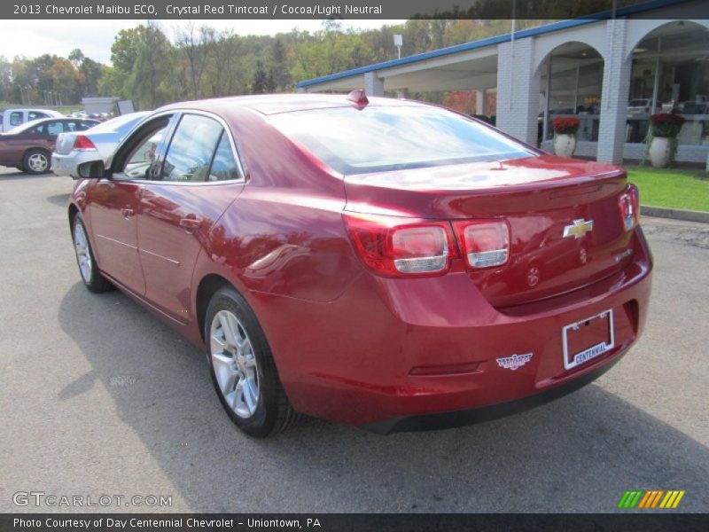 Crystal Red Tintcoat / Cocoa/Light Neutral 2013 Chevrolet Malibu ECO