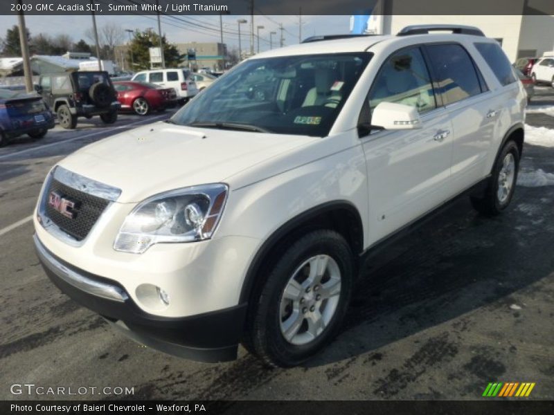 Summit White / Light Titanium 2009 GMC Acadia SLT