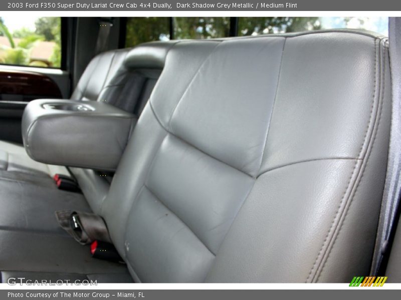Dark Shadow Grey Metallic / Medium Flint 2003 Ford F350 Super Duty Lariat Crew Cab 4x4 Dually