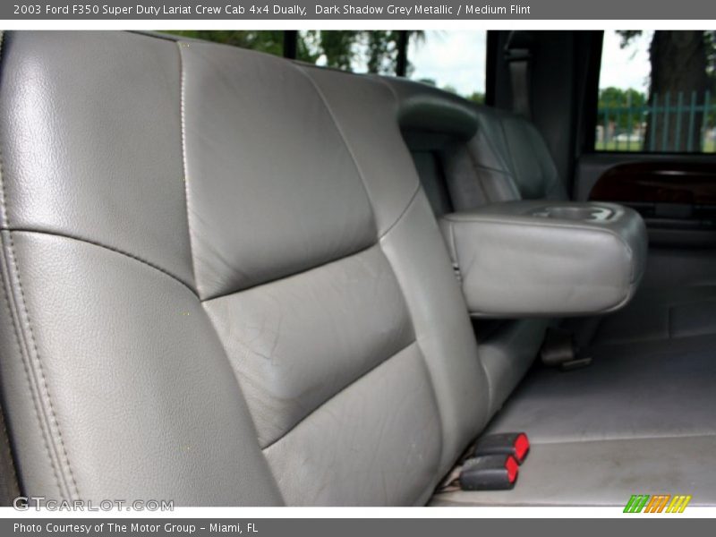 Dark Shadow Grey Metallic / Medium Flint 2003 Ford F350 Super Duty Lariat Crew Cab 4x4 Dually