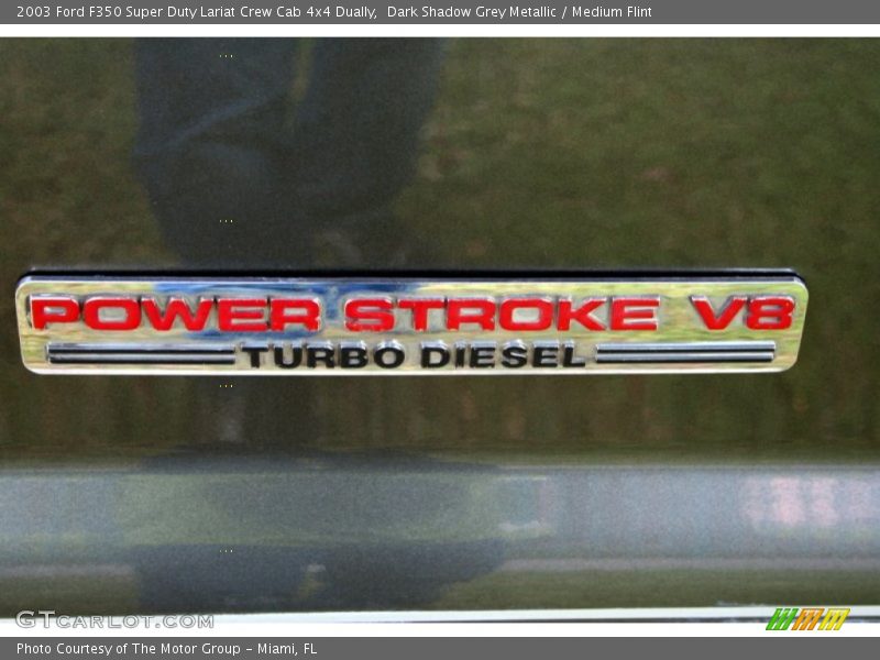 Dark Shadow Grey Metallic / Medium Flint 2003 Ford F350 Super Duty Lariat Crew Cab 4x4 Dually