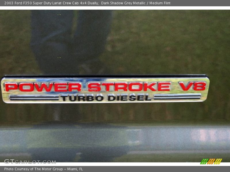 Dark Shadow Grey Metallic / Medium Flint 2003 Ford F350 Super Duty Lariat Crew Cab 4x4 Dually