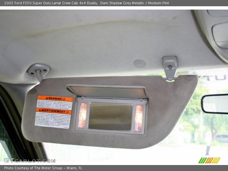 Dark Shadow Grey Metallic / Medium Flint 2003 Ford F350 Super Duty Lariat Crew Cab 4x4 Dually
