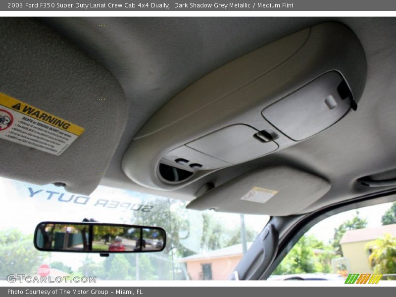 Dark Shadow Grey Metallic / Medium Flint 2003 Ford F350 Super Duty Lariat Crew Cab 4x4 Dually