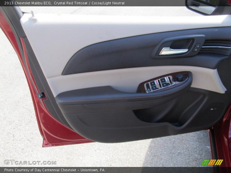 Crystal Red Tintcoat / Cocoa/Light Neutral 2013 Chevrolet Malibu ECO
