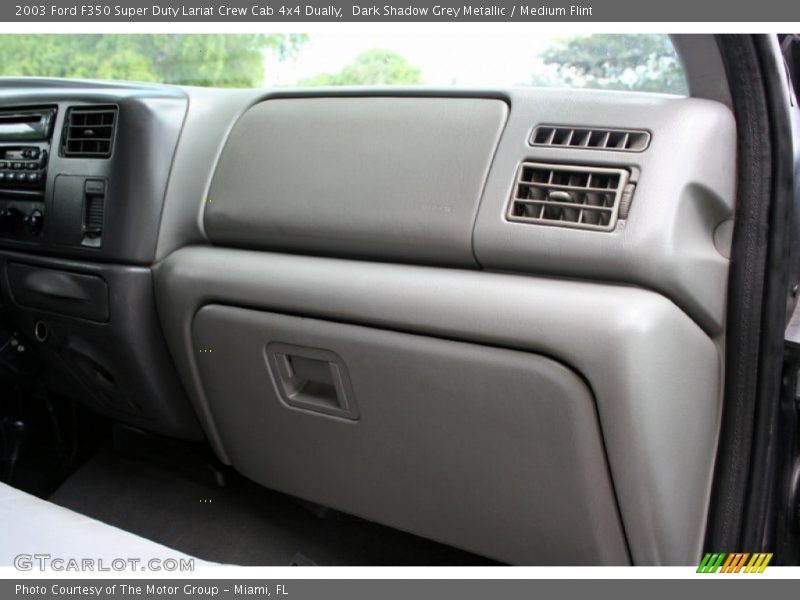 Dark Shadow Grey Metallic / Medium Flint 2003 Ford F350 Super Duty Lariat Crew Cab 4x4 Dually