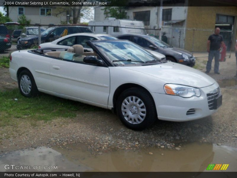 Stone White / Taupe 2004 Chrysler Sebring LX Convertible