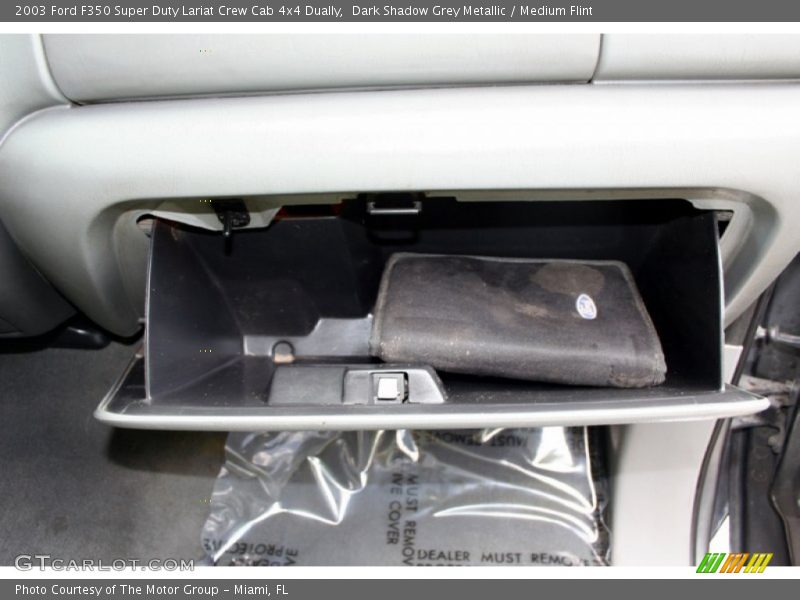 Dark Shadow Grey Metallic / Medium Flint 2003 Ford F350 Super Duty Lariat Crew Cab 4x4 Dually