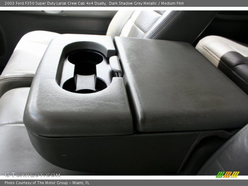 Dark Shadow Grey Metallic / Medium Flint 2003 Ford F350 Super Duty Lariat Crew Cab 4x4 Dually