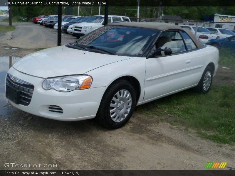 Stone White / Taupe 2004 Chrysler Sebring LX Convertible