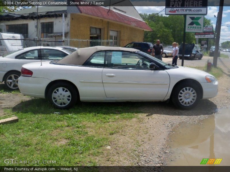 Stone White / Taupe 2004 Chrysler Sebring LX Convertible