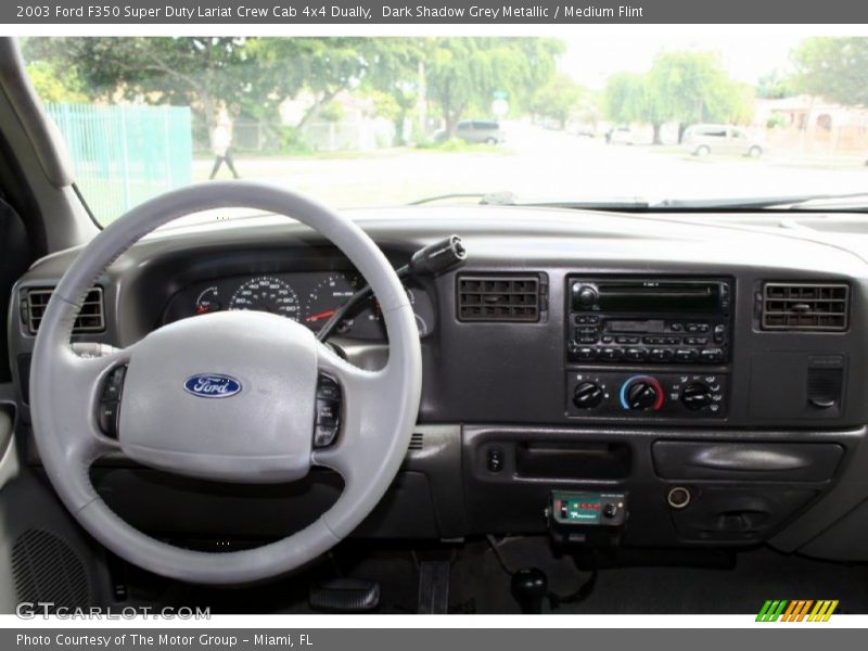 Dark Shadow Grey Metallic / Medium Flint 2003 Ford F350 Super Duty Lariat Crew Cab 4x4 Dually