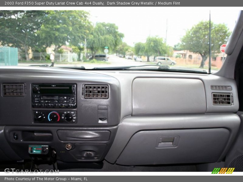 Dark Shadow Grey Metallic / Medium Flint 2003 Ford F350 Super Duty Lariat Crew Cab 4x4 Dually