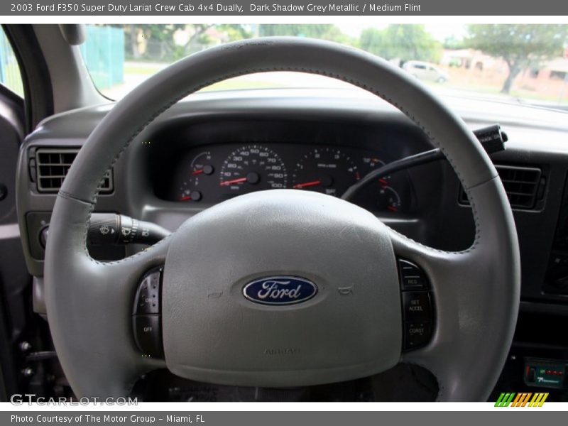 Dark Shadow Grey Metallic / Medium Flint 2003 Ford F350 Super Duty Lariat Crew Cab 4x4 Dually