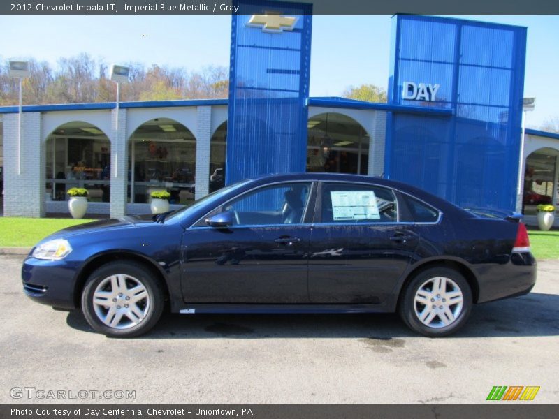 Imperial Blue Metallic / Gray 2012 Chevrolet Impala LT