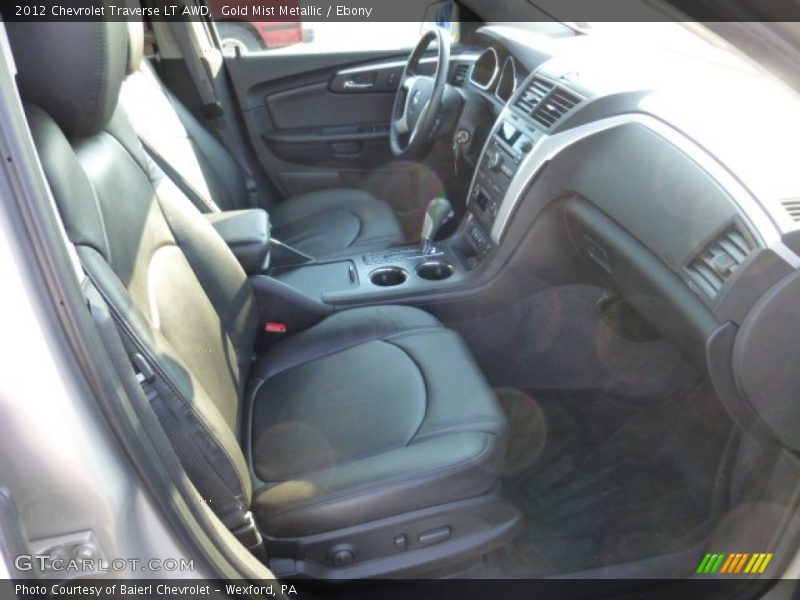 Gold Mist Metallic / Ebony 2012 Chevrolet Traverse LT AWD
