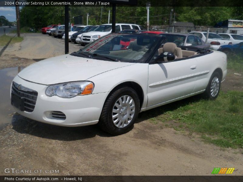 Stone White / Taupe 2004 Chrysler Sebring LX Convertible