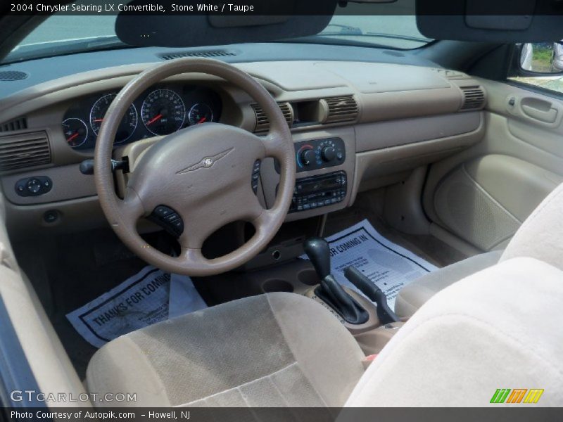 Stone White / Taupe 2004 Chrysler Sebring LX Convertible