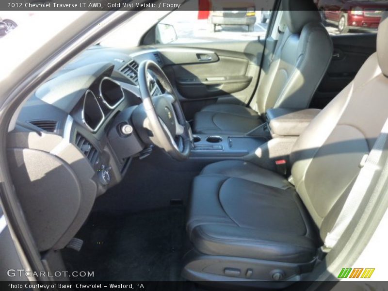 Gold Mist Metallic / Ebony 2012 Chevrolet Traverse LT AWD
