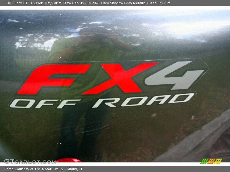 Dark Shadow Grey Metallic / Medium Flint 2003 Ford F350 Super Duty Lariat Crew Cab 4x4 Dually