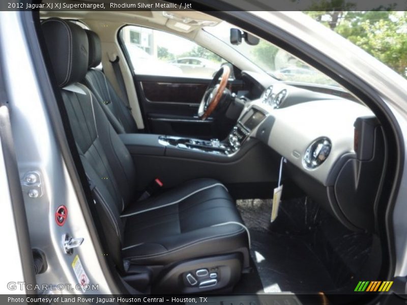 Rhodium Silver Metallic / Jet 2012 Jaguar XJ XJ Supercharged