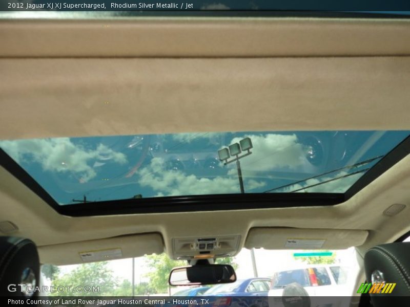 Rhodium Silver Metallic / Jet 2012 Jaguar XJ XJ Supercharged