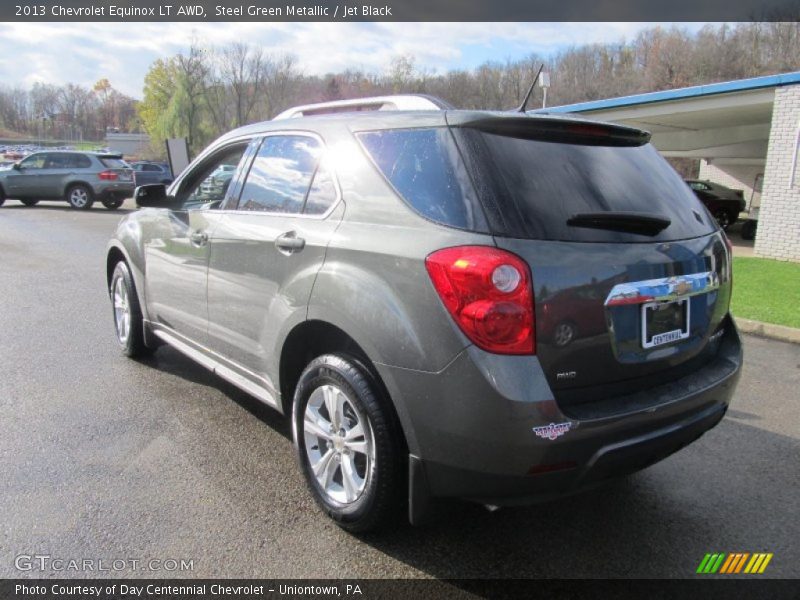 Steel Green Metallic / Jet Black 2013 Chevrolet Equinox LT AWD