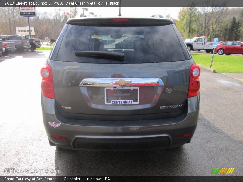 Steel Green Metallic / Jet Black 2013 Chevrolet Equinox LT AWD