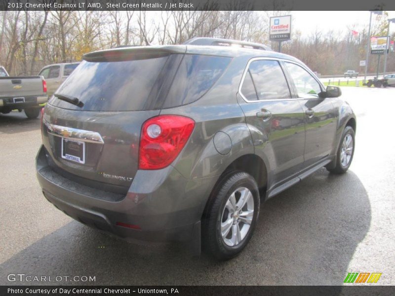 Steel Green Metallic / Jet Black 2013 Chevrolet Equinox LT AWD