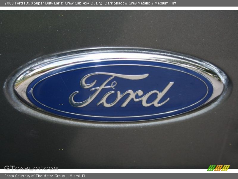 Dark Shadow Grey Metallic / Medium Flint 2003 Ford F350 Super Duty Lariat Crew Cab 4x4 Dually