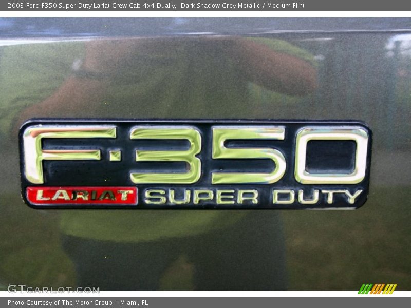 Dark Shadow Grey Metallic / Medium Flint 2003 Ford F350 Super Duty Lariat Crew Cab 4x4 Dually