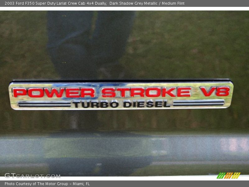 Dark Shadow Grey Metallic / Medium Flint 2003 Ford F350 Super Duty Lariat Crew Cab 4x4 Dually