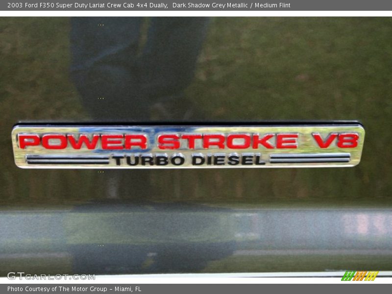 Dark Shadow Grey Metallic / Medium Flint 2003 Ford F350 Super Duty Lariat Crew Cab 4x4 Dually