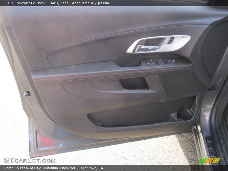 Steel Green Metallic / Jet Black 2013 Chevrolet Equinox LT AWD