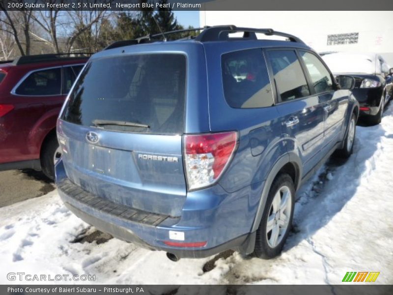 Newport Blue Pearl / Platinum 2009 Subaru Forester 2.5 X Limited