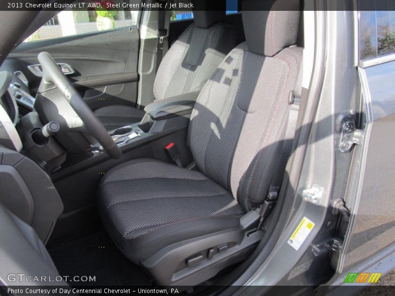 Steel Green Metallic / Jet Black 2013 Chevrolet Equinox LT AWD