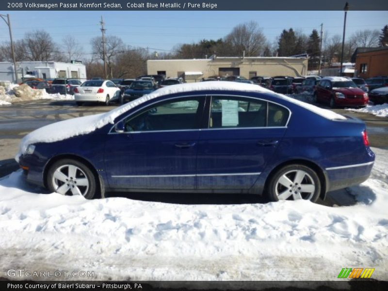 Cobalt Blue Metallic / Pure Beige 2008 Volkswagen Passat Komfort Sedan
