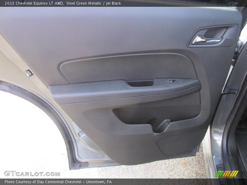 Steel Green Metallic / Jet Black 2013 Chevrolet Equinox LT AWD