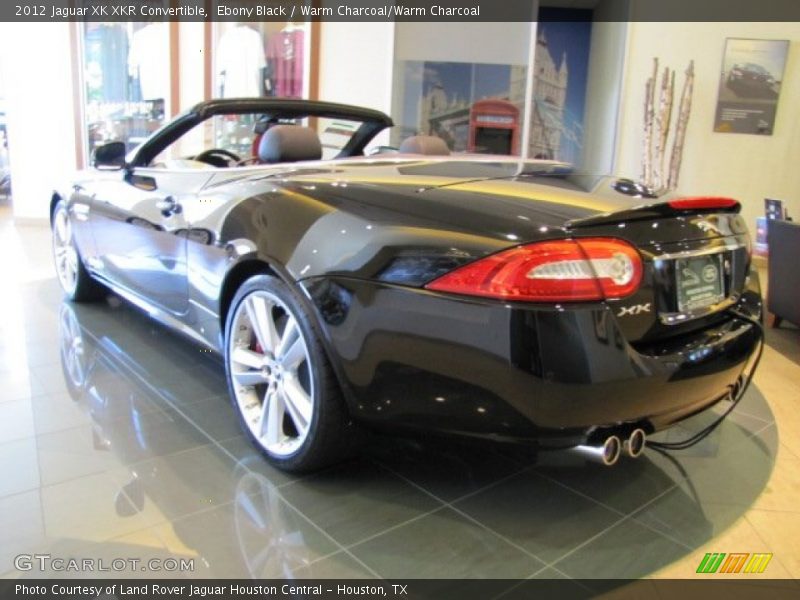Ebony Black / Warm Charcoal/Warm Charcoal 2012 Jaguar XK XKR Convertible