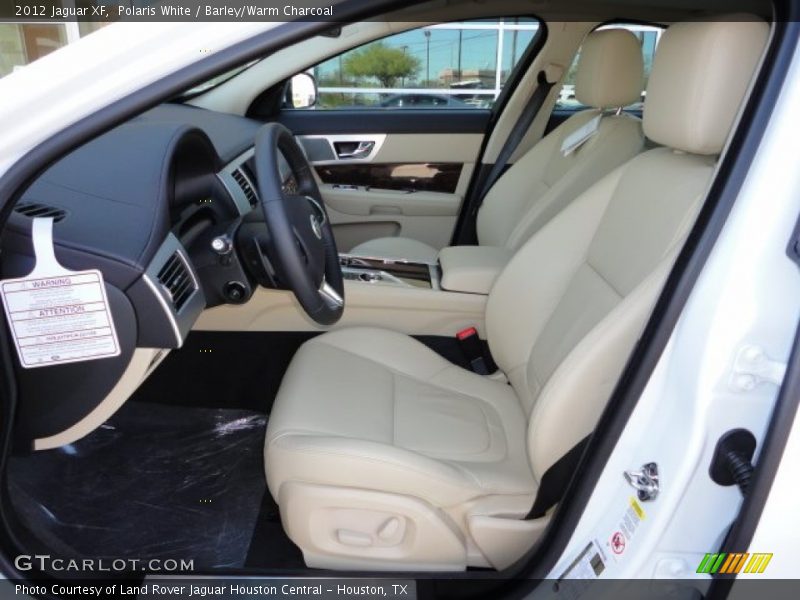 Polaris White / Barley/Warm Charcoal 2012 Jaguar XF