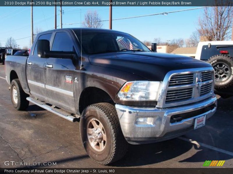 Rugged Brown Pearl / Light Pebble Beige/Bark Brown 2010 Dodge Ram 2500 Big Horn Edition Crew Cab 4x4