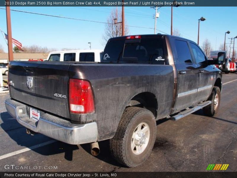 Rugged Brown Pearl / Light Pebble Beige/Bark Brown 2010 Dodge Ram 2500 Big Horn Edition Crew Cab 4x4