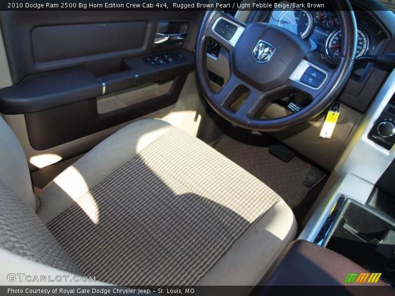 Rugged Brown Pearl / Light Pebble Beige/Bark Brown 2010 Dodge Ram 2500 Big Horn Edition Crew Cab 4x4