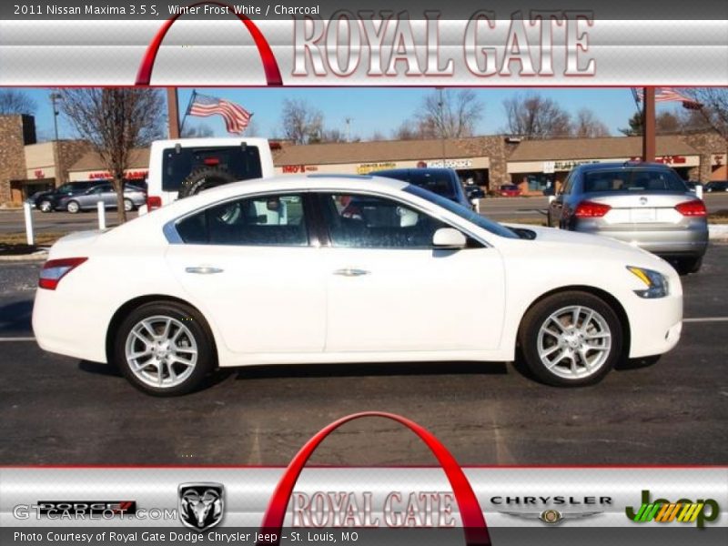 Winter Frost White / Charcoal 2011 Nissan Maxima 3.5 S
