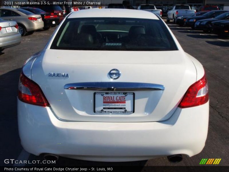 Winter Frost White / Charcoal 2011 Nissan Maxima 3.5 S