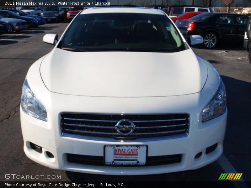 Winter Frost White / Charcoal 2011 Nissan Maxima 3.5 S
