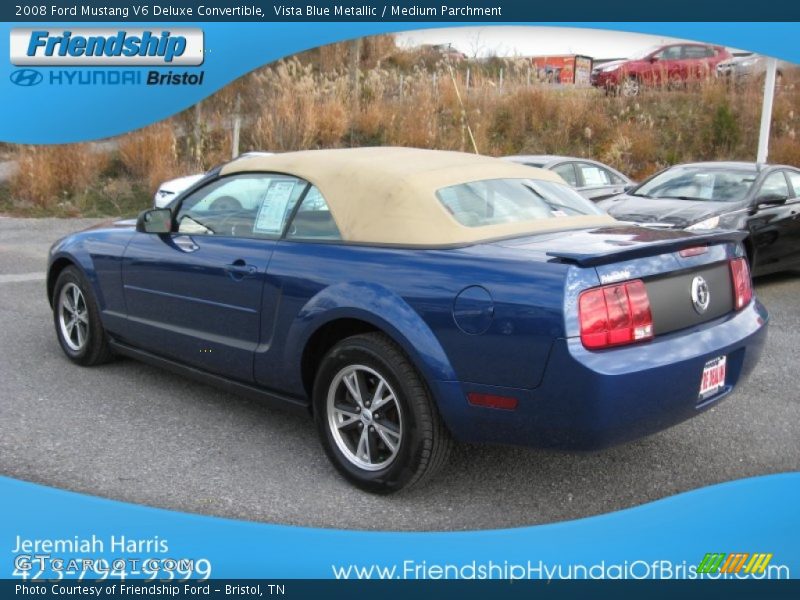 Vista Blue Metallic / Medium Parchment 2008 Ford Mustang V6 Deluxe Convertible