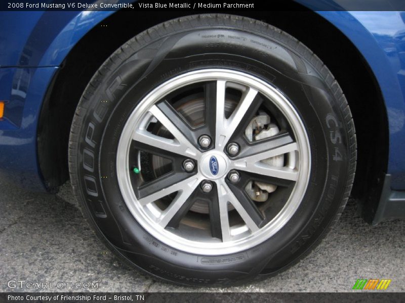 Vista Blue Metallic / Medium Parchment 2008 Ford Mustang V6 Deluxe Convertible